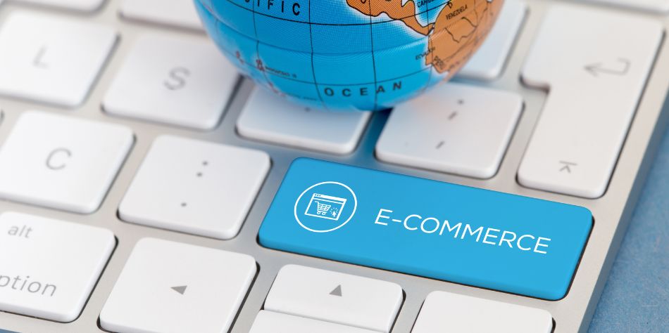 Pakistani entrepreneur managing an online store through a laptop, showcasing the rise of digital businesses in Pakistan