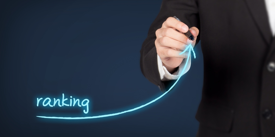 A man drawing an upward graph, symbolizing business growth and increasing website performance.
